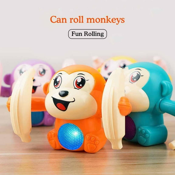SSKFHGI Electric Rolling Monkey childrens toys crawling exercises