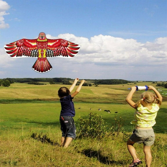 SSKFHGI Flat Eagle Kite Big Fly Bird Kite For Children Includes Kite 20m USN Line