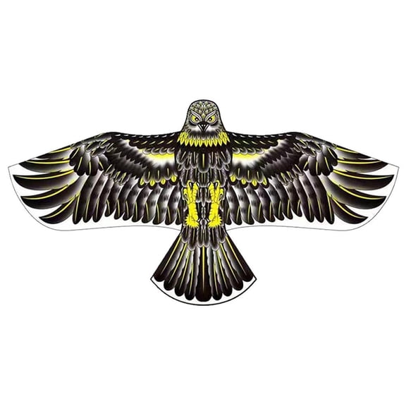 SSKFHGI Flat Eagle Kite Big Fly Bird Kite For Children includes line Lot kite E6