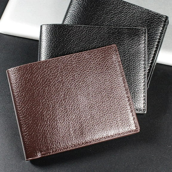 SSKFHGI Genuine Leather Men Wallets Real Cowhide Wallets For Man Short Walete Black