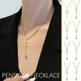 thumbnail image 1 of SSKFHGI H Letter Necklace 26 Letter Simple Necklace Women'S Versatile Niche Design Clavicle Chain Korean Version Of Cold Style, 1 of 8