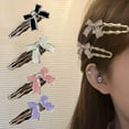 thumbnail image 1 of SSKFHGI Hairpin Metal Bow Personalised Design Light Luxury Hair Accessories for Wo, 1 of 8