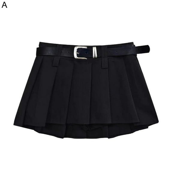 SSKFHGI Half Length Skirt Ultra Short and Versatile Pleated Skirt Summer Style Sexy