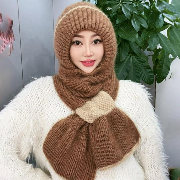 SSKFHGI Integrated Ear Protection Windproof Cap Scarf hot new