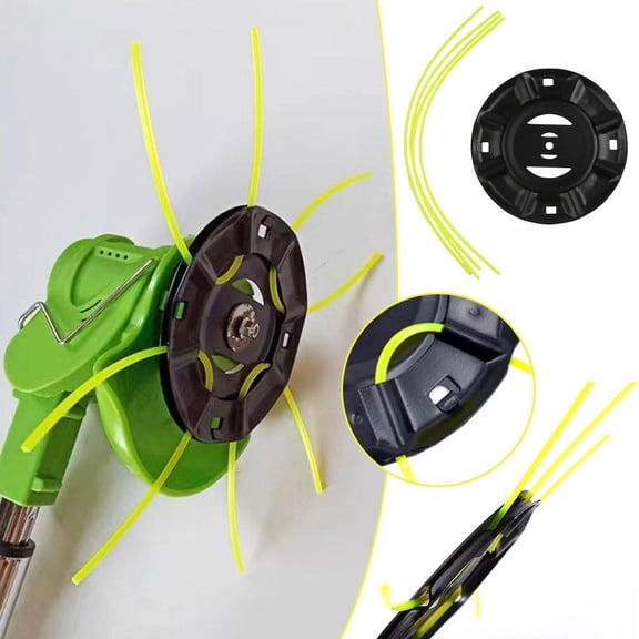 SSKFHGI Iron Disc Mowing Head Card Inner Diameter 5mm Small Lithium Battery Lawn Mower Special Mowing Head Iron Disc Mowing Head Is Not Afraid Of Stones Mowing Rope Type Mowing Accessories