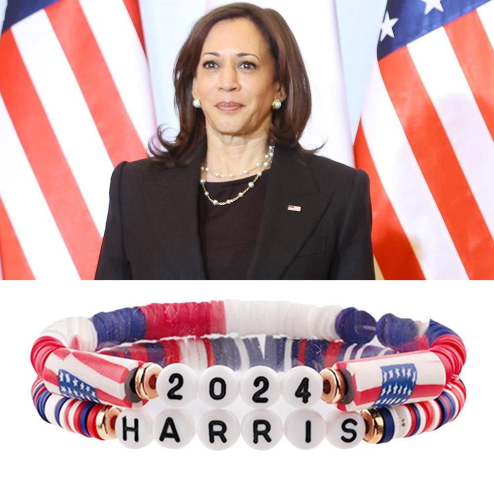 SSKFHGI Kamala Harris 2024 BraceletsKamala Harris 2024 President Vote