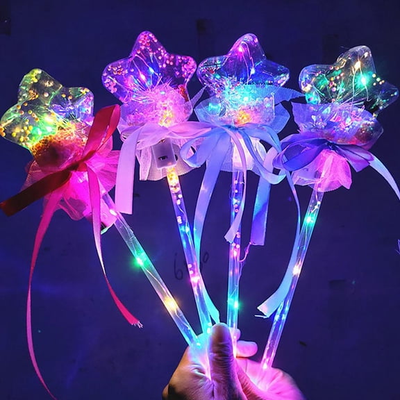 SSKFHGI Kids Toy Lightup Magic Wand Glow Sticks LED Magic Toys Stick 2024 Rave