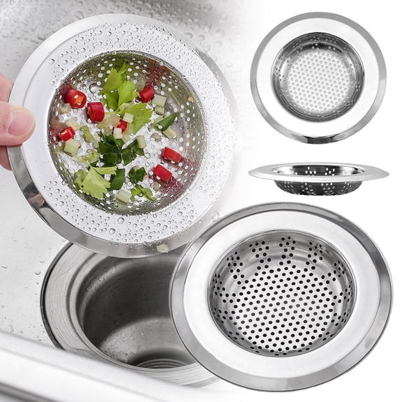 SSKFHGI Kitchen Sink Strainer Stopper Stainless Steel Drain Basket Plug Waste