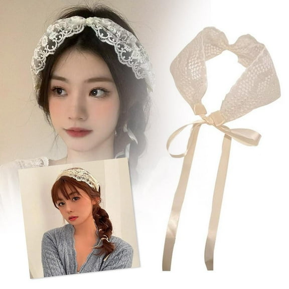 SSKFHGI #Lace Headband Lace Headband Female Hair Tie Headdress Ribbon Headband Fairy Forest Style Super Fairy Ribbon Headband