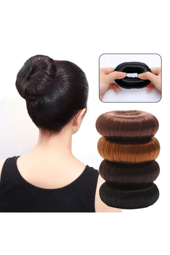 Ladies Girls Magic Hair Donut Rings Doughnut Hair Curling Hair Rope Y6