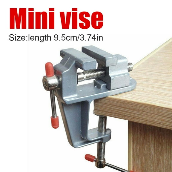 SSKFHGI Mini Table Vise Aluminum Alloy Bench Vice Swivel Lock Clamp CraftHobby Cast New