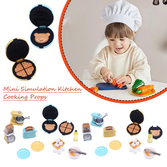SSKFHGI Miniature Kitchen Set Mini House Furniture Accessories Kits GXW