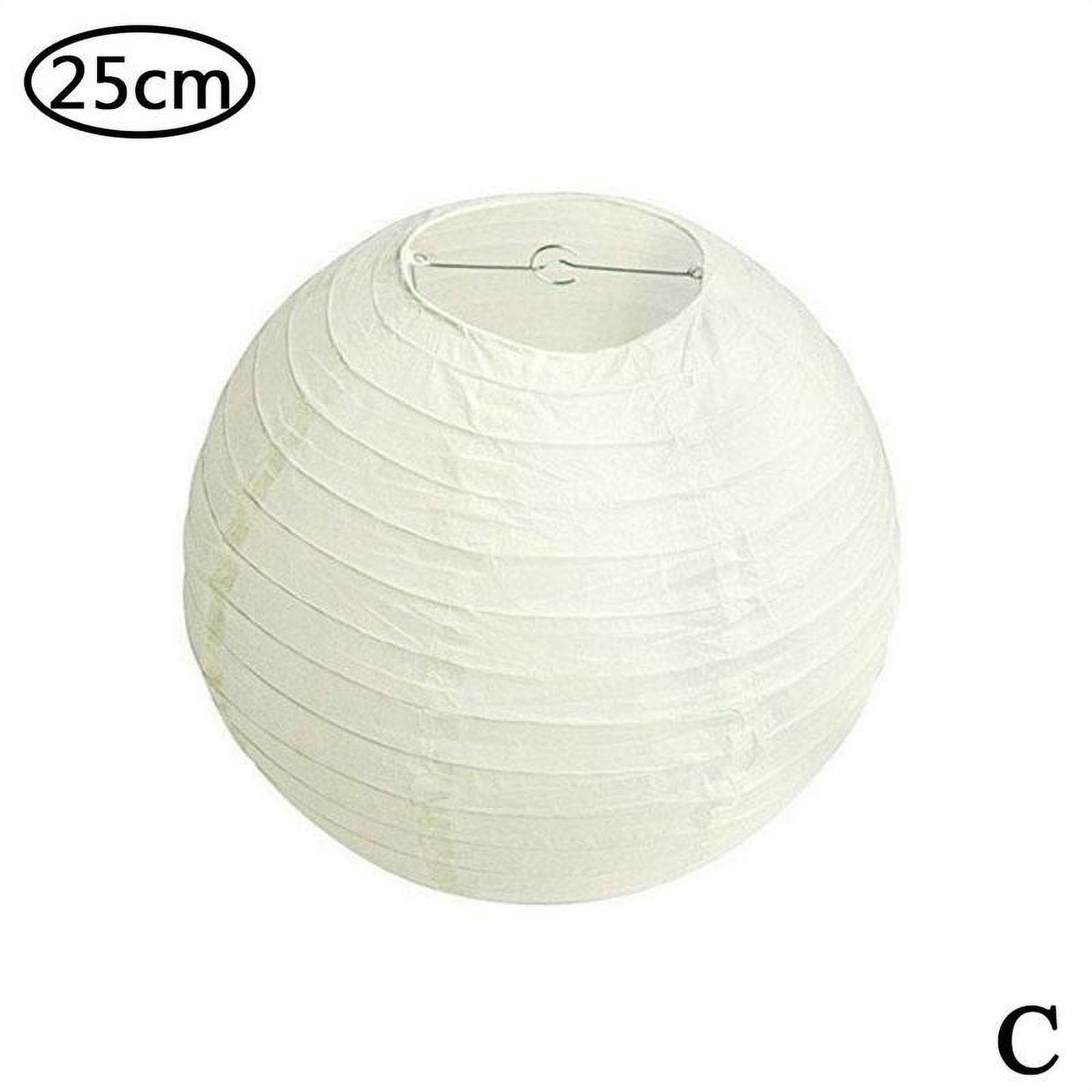 SSKFHGI Off-White 25cm White Paper Lantern Lampshade - Walmart.com