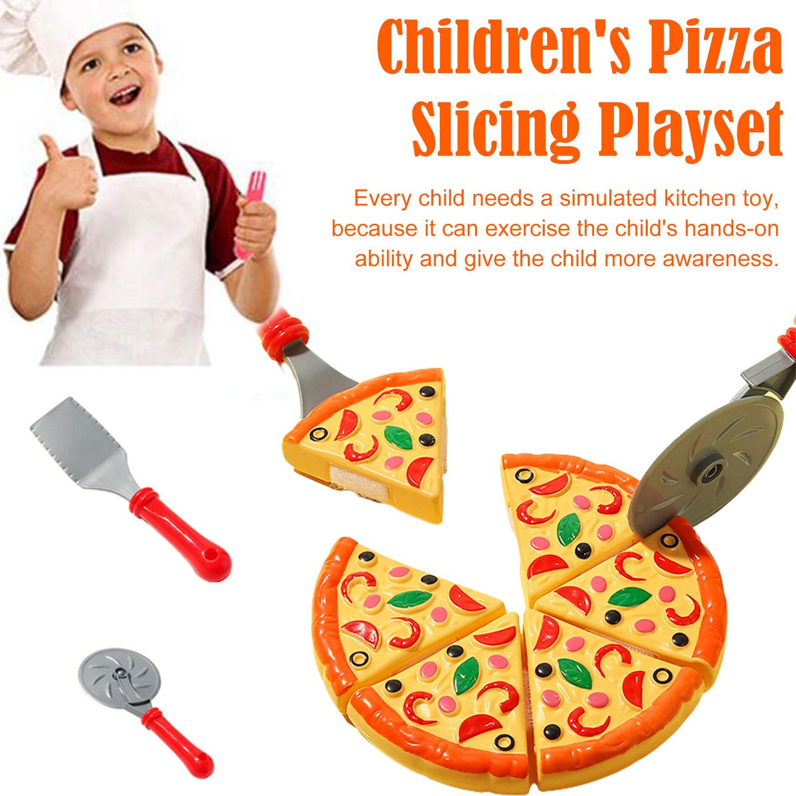 SSKFHGI Opp Bag Pizza Set Simulation Kitchen Toy Pizza Cutting Set
