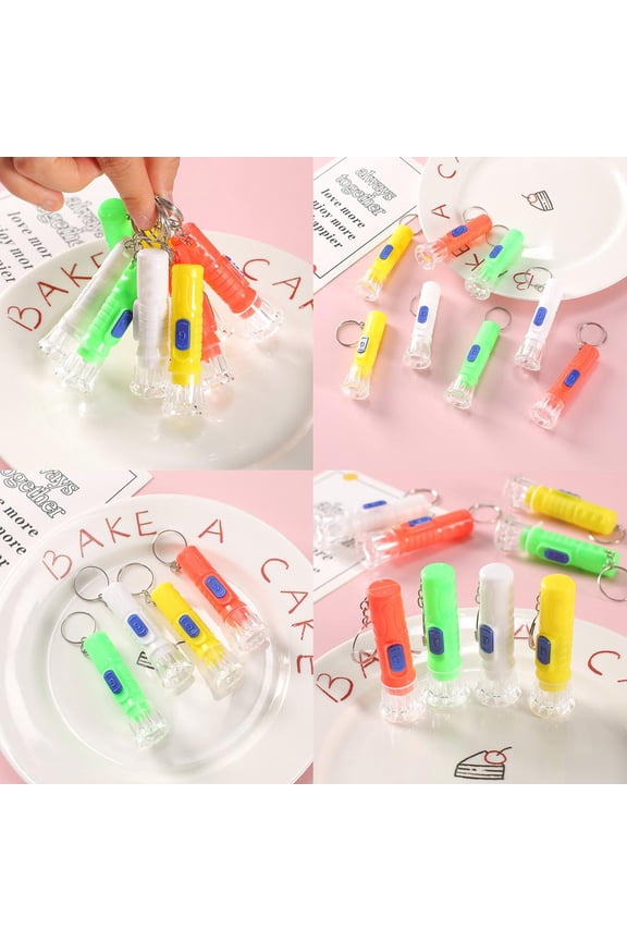Outdoor Mini LED Keychain Flashlight Portable White Light Torch Key Chain Lamp
