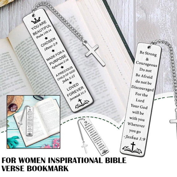 SSKFHGI Picture Of A Bookmark European And American Cross Pendant Faith Lovers Book Lovers Stainless Steel Bookmark Gift
