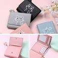 thumbnail image 1 of SSKFHGI Pink Cartoon Cute Wallet Women Short Three-Fold Cat Girls Small Wallet Wallet Women Earth Wallet, 1 of 8