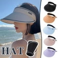 thumbnail image 1 of SSKFHGI Pink One-Size Sun Hat Foldable Sun Hat Outdoor Cycling Street Empty Top Versatile Anti-Ultraviolet Breathable Beach Sun Hat, 1 of 7