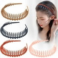 thumbnail image 1 of SSKFHGI Plastic Teeth Headbands Wavy Headbands with Combs Nonslips Thin Hair Bands S5, 1 of 8