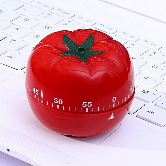 SSKFHGI Red Tomato Timer Kitchen Electronic Timer Reminder Tomato Clock Kitchen Mechanical Countdown Timer