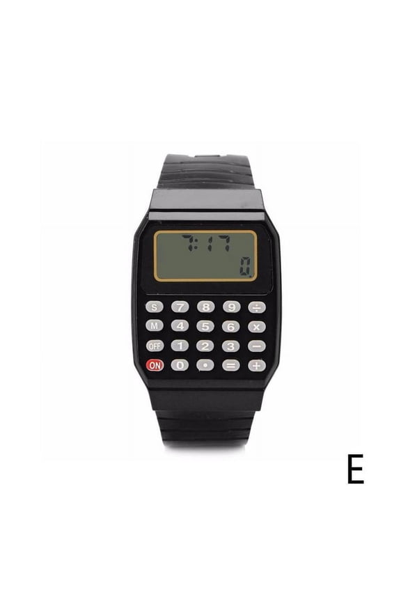 Retro Geek 80s Unusual Calculator Mens Womens Wrist Watch 7 Colour Digita FAST