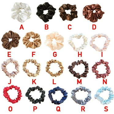 SSKFHGI Satin Silk Scrunchies Elastic Hair Bands Scrunchy Bobbles O0E4 Ropes Rings UKS
