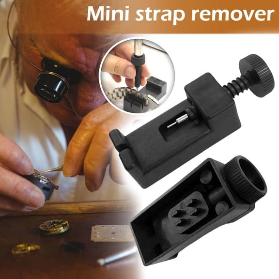 SSKFHGI Small Watch Remover Small Black Plastic Manual Watch Repair Tool Mini Watch Strap Remover Watch Strap Adjuster Watch Chain Adjuster