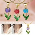 thumbnail image 1 of SSKFHGI Stylish Tulip Lock Necklace with Gold Chain Wholesale Womens Jewelry Hot J9, 1 of 8