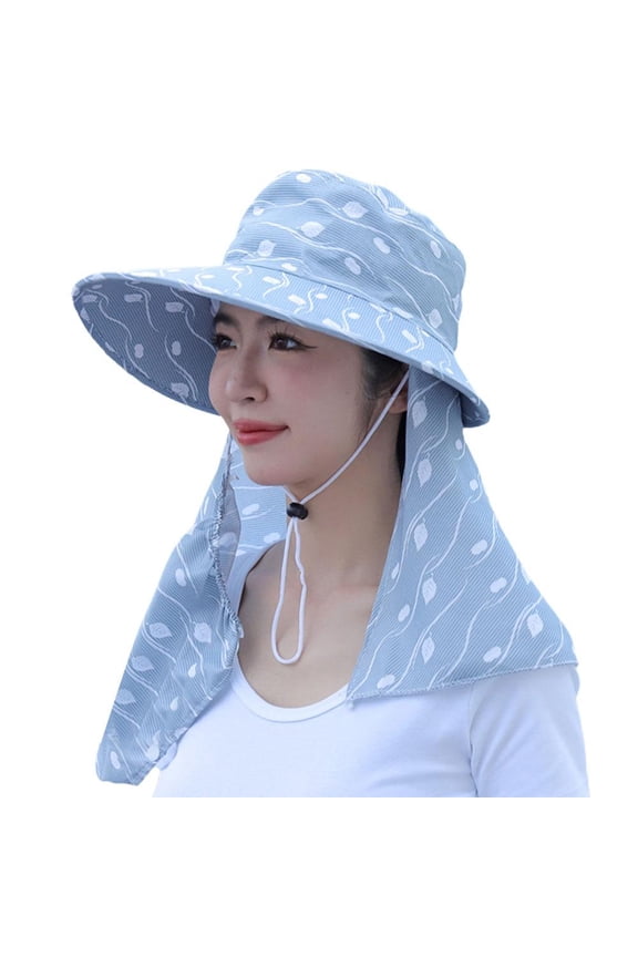 Sunhat UV Sun Protection Hat Garden Removable Neck Flap Cap X8Z6 Hat Face