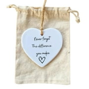 SSKFHGI Thanks You Gift Never Forget The Difference You Made Valentines Day