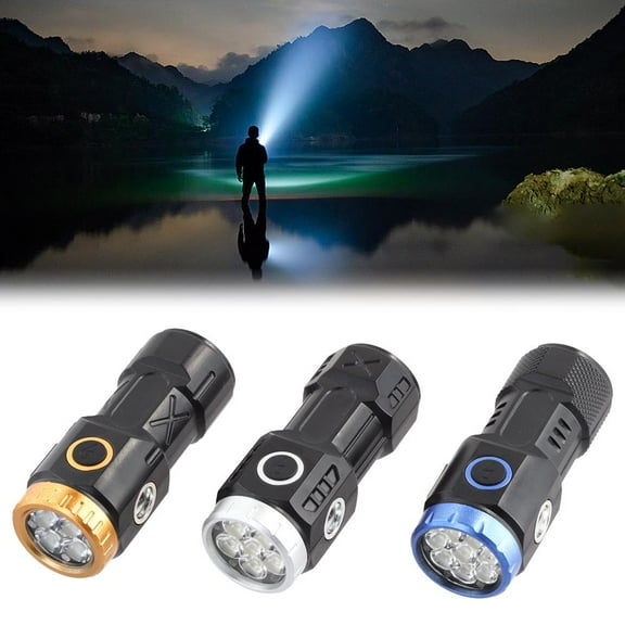 SSKFHGI ThreeEyed Mini Flashlight Flash SuperPower Waterproof Outdoor HOTS