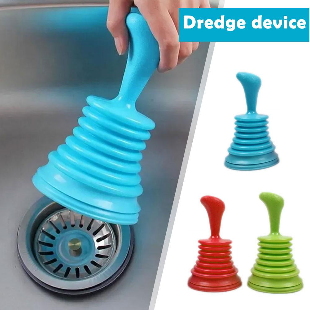 SSKFHGI Toilet Sink Drain Bath Plunger Heavy Duty Rubber Unblocker ...