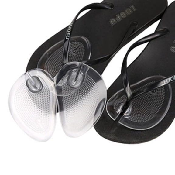 SSKFHGI Transparent Silicone Flip-Flops Forefoot Pads For Flip-Flops Front Half Pads Half Size Pads Fm0304