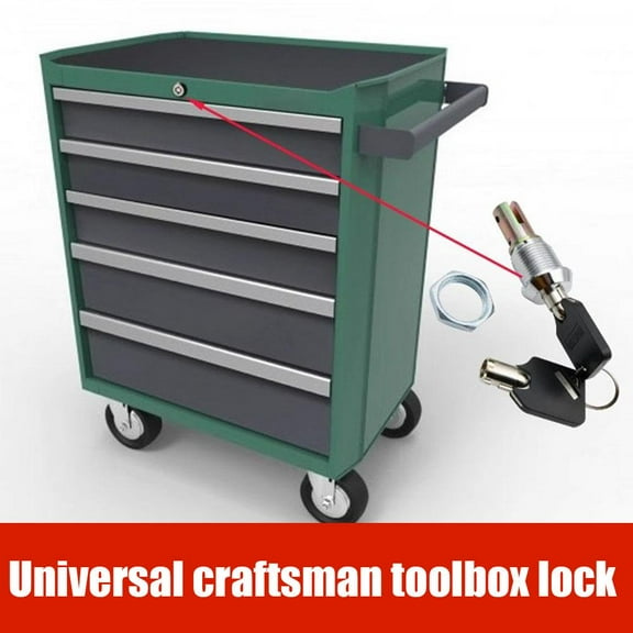 SSKFHGI Universal Craftsman Toolbox Lock Car Lock Iron 5 Linkage WT9943 Nova