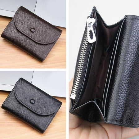 SSKFHGI Wallet Leather Coin Purse Card Holder Mini Minimalist Wallet