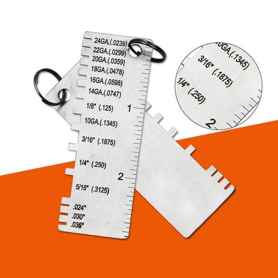 SSKFHGI Weld Inspection Ruler Thickness Ruler Weld Inspection Gauge ...