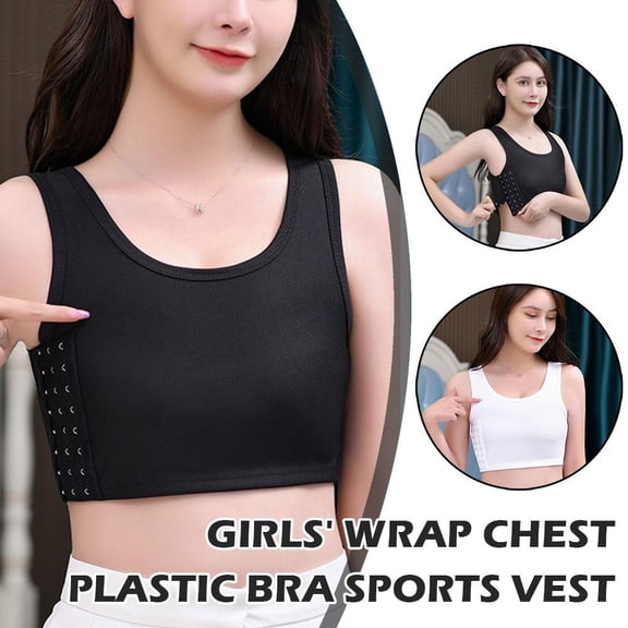 SSKFHGI White L Bra Underwear For Women With Breast Reduction, Student Breast Shaping Bra, Sports Vest, Four Seasons Cos, Thin Style, Small Breasts