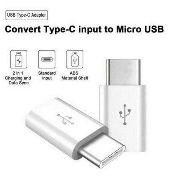 SSKFHGI White Type-C Adapter Type-C To Micro Android Phone Adapter Charging Data Adapter