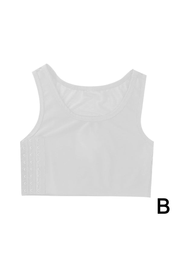 White Xxl Breast-Binding Underwear For Women, Breast Reduction, Student Breast-Wrapping Bra, Sports Vest, Four Seasons Cos, Thin Style, Small Breasts