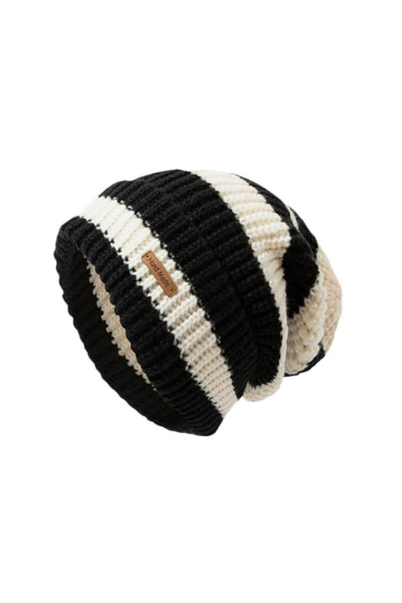 Winter Warm Hats For Women Stacking Knitted Bonnet Caps Soft Woolly Thermal
