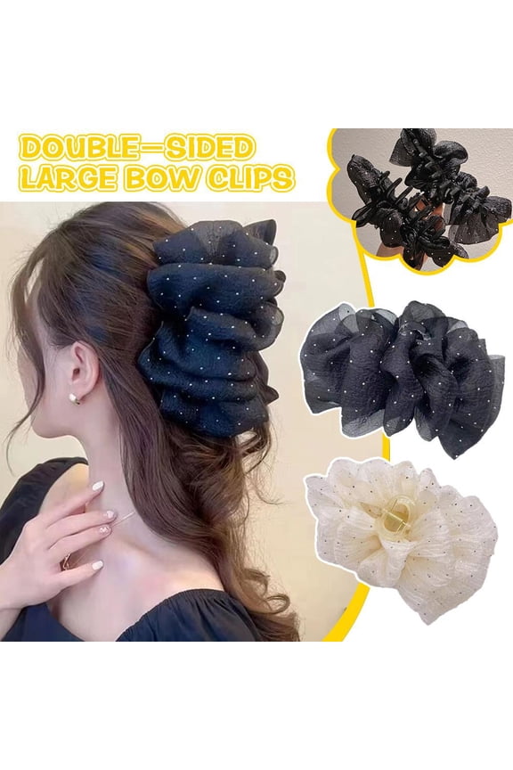Women Bow Bubble Clip Hair Claw Elegant Large Hair Clips Access2024 Girl