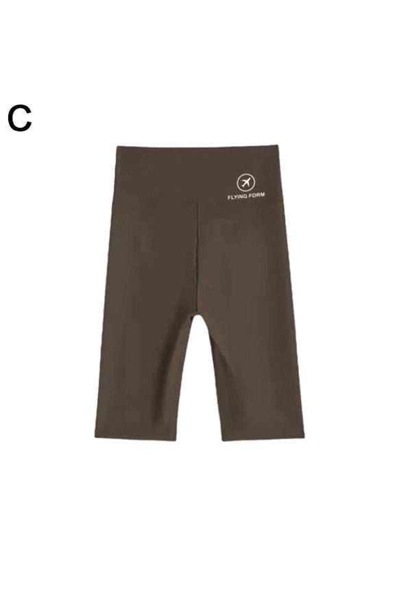 Women High Waist Yoga Shorts Pocket GymCycling Biker Pants Sports Leggings 9CR3