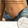 thumbnail image 1 of SSKFHGI XIAOBAN Simple Double Layer Bead Chain Ladies Waist Belly Chain Belly Belt Chain Fashion Women Jewelry Spring Summer Gifts Body, 1 of 9