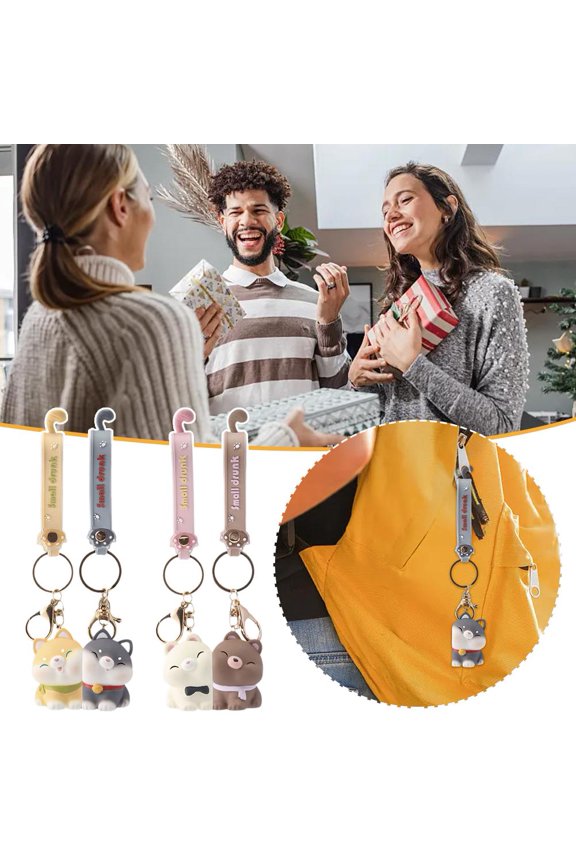 SSKFHGI Yellow And Gray, Come And Stick Exquisite Keychain Schoolbag Decoration Exquisite Pendant Factory Direct Sales Pendant Birthday Gift