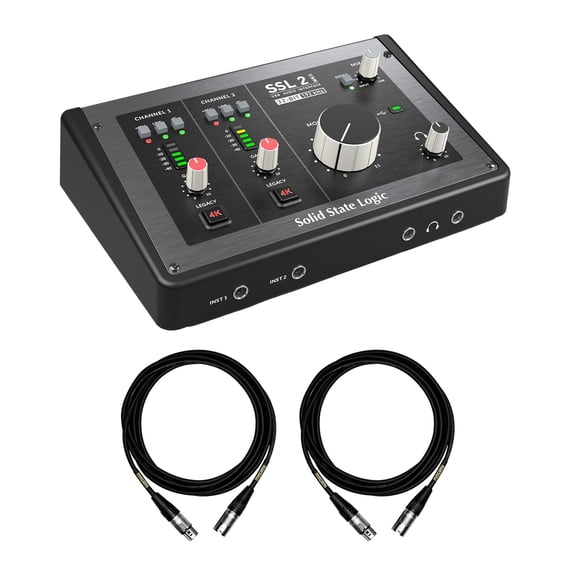 Solid State Logic SSL 2 MKII USB Interface Bundle with Mogami XLR Cables
