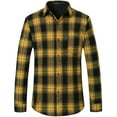 thumbnail image 1 of SSLR Flannel Shirt for Men Long Sleeve Button Down Shirt Plaid Casual Jacket, 1 of 8