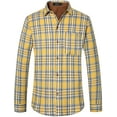 thumbnail image 1 of SSLR Flannel Shirt for Men Long Sleeve Button Down Shirt Plaid Casual Jacket, 1 of 8