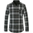 thumbnail image 1 of SSLR Flannel Shirt for Men Long Sleeve Button Down Shirt Plaid Casual Jacket, 1 of 6