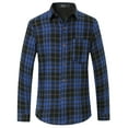 thumbnail image 1 of SSLR Flannel Shirts for Men, Long Sleeve Button Down Shirt Lightweight Plaid Brushed Casual, 1 of 8