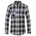 thumbnail image 1 of SSLR Flannel Shirts for Men, Long Sleeve Button Down Shirt Lightweight Plaid Brushed Casual, 1 of 8